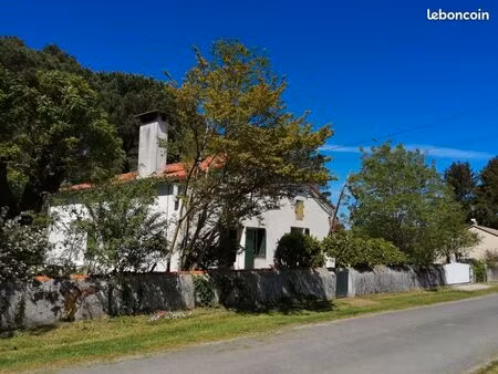 maison ancienne sur terrain boisé