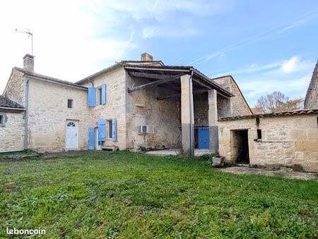 vente | maison en pierre | 7p | 4ch | 162.7 m² | rauzan | expo est | terrasse · jardin