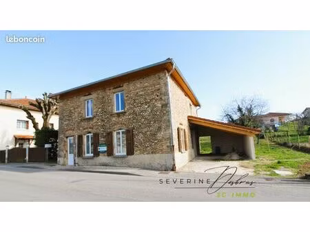 maison en pierre rénovée | jardin et pièce de vie spacieuse | saint-marcellin