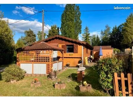 chalet en bois 55 m² au camping de hambach