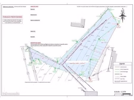 vente | terrain constructible | 1245 m² | saint-héand | terrasse