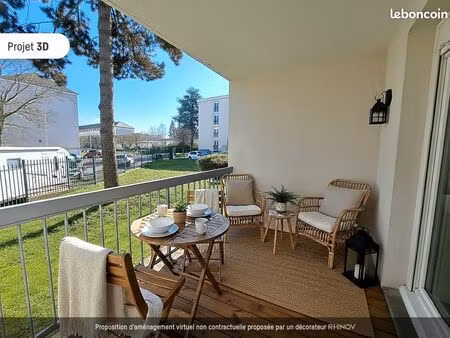 senlis : appartement 3 pièces avec terrasse