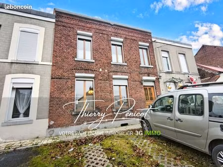 vente | maison t4 | 5p | 4ch | 129 m² | rousies | expo sud | jardin
