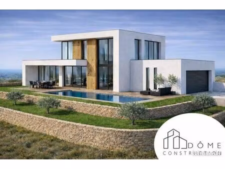 terrain + villa d’architecte d’exception – vue panoramique chaîne des puys