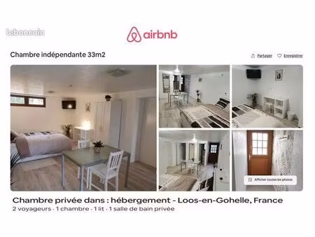 chambre indépendante 33m2