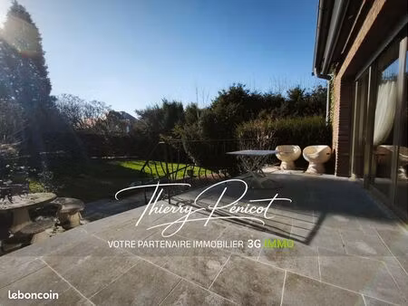 vente | maison de plain-pied | 6p | 4ch | 125 m² | hautmont | expo nord-ouest | terrasse ·