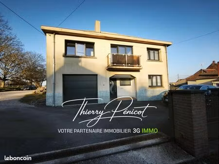 vente | maison t6 | 6p | 4ch | 134 m² | feignies | expo nord-est | balcon · jardin