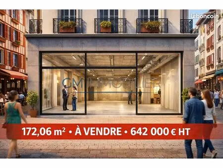 local commercial 172 m² bayonne