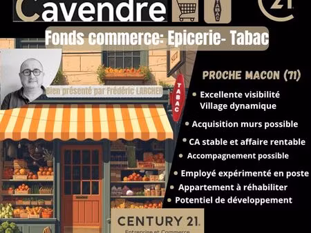 fonds de commerce 1 m² macon