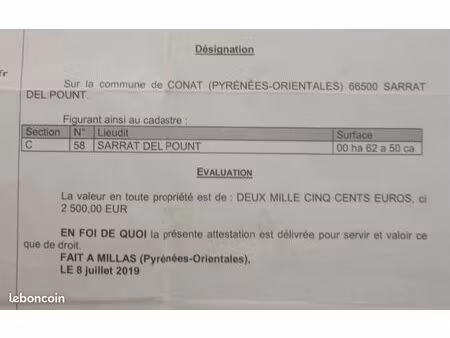 terrain non constructible