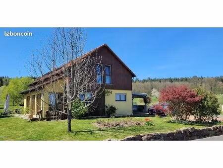 maison contemporaine en ossature bois dans un écrin de verdure