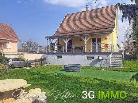 vente | maison | 4p | 3ch | 100 m² | boesenbiesen | expo sud | terrasse · jardin · piscine