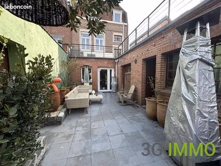 vente | maison bourgeoise | 6p | 5ch | 177.90 m² | béthune | expo sud | terrasse · balcon 
