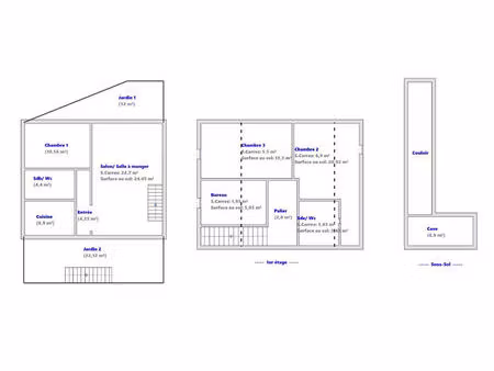 maison récente 4 pièces à vendre à puteaux  secteur la colline