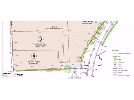 vente | terrain constructible | 529 m² | fresne-le-plan