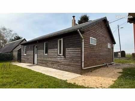 secteur forêt d'eawy maison type chalet avec bâtiment attenant avec jardin 700 m² clos