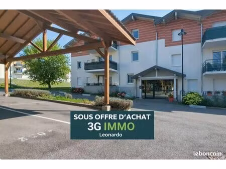 vente | appartement t3 | 3p | 2ch | 64.57 m² | nangy | expo sud-ouest | terrasse · balcon 