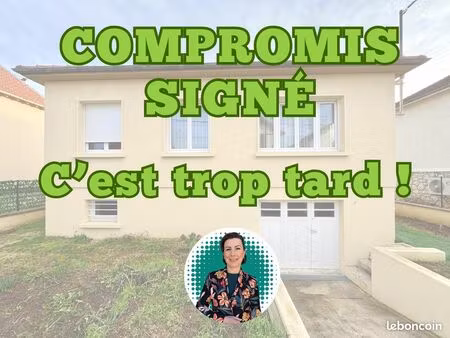 vente | maison de plain-pied | 3p | 2ch | 65 m² | varennes-sur-seine | jardin