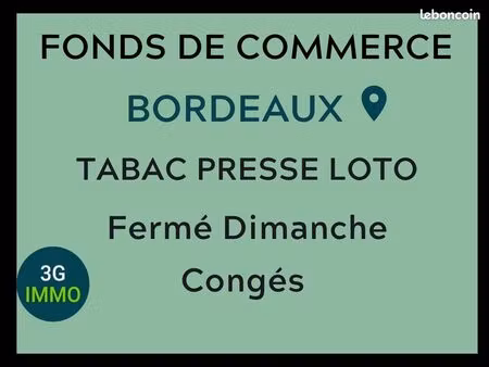 vente fonds de commerce | fonds de commerce | bordeaux | terrasse