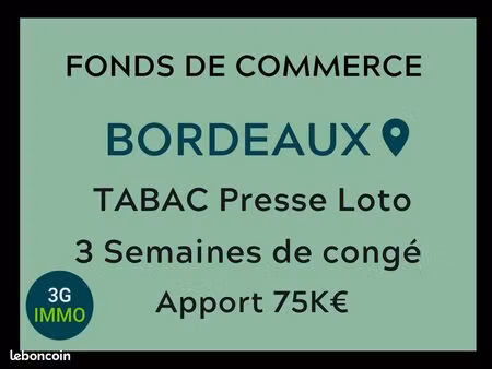 vente fonds de commerce | fonds de commerce | bordeaux