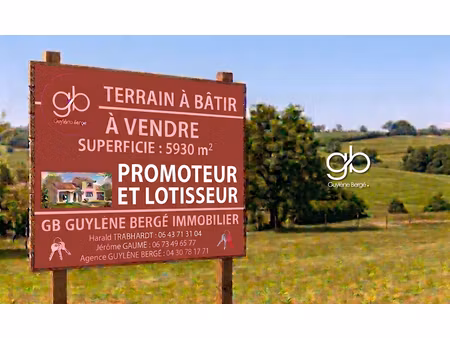 vente terrain à alignan-du-vent (34290)  600 000 €