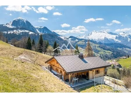 chalet rénové à manigod avec vue panoramique