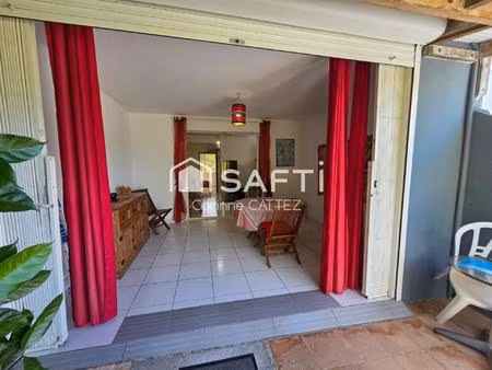 beau t2 en rdc proche de la plage de l'anse à l'âne