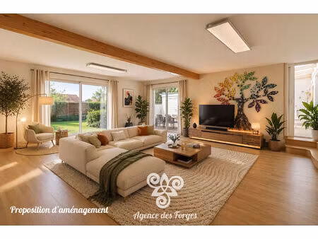 maison de plain-pied de 203m² - 4 chambres + bureau - le landreau