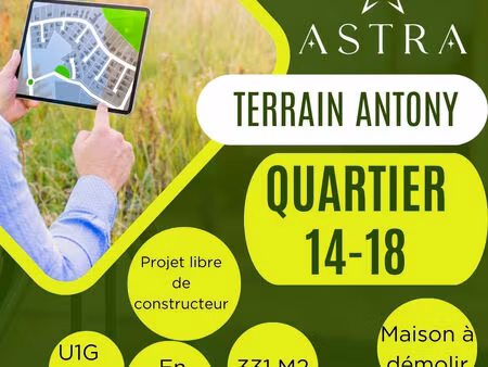opportunité rare - terrain 331 m² en angle avec maison à démolir - fort potentiel