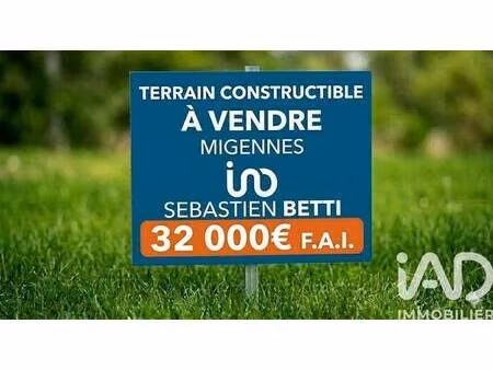 terrain constructible viabilisé à vendre