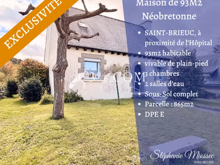 maison 3 chambres avec sous-sol et grand jardin – proche hôpital