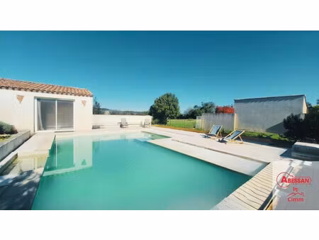 vente maison crespian  123m² 5 pièces 329 000€ avec piscine