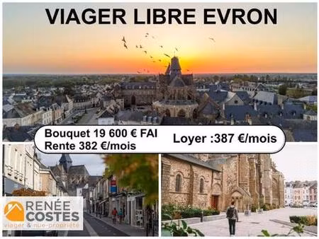 viager libre - f76-h77 ans - evron (53600)