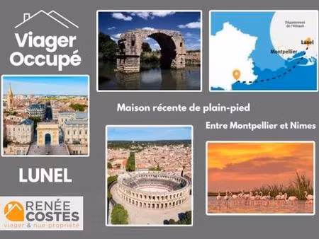 viager occupé - f80-h84 ans - lunel (34400)