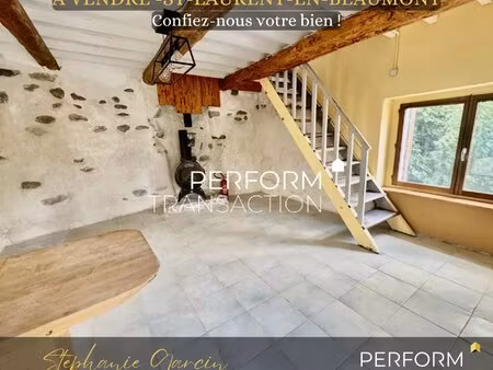 achat maison 2 pièces 39m² st laurent en beaumont 38350