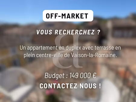 achat appartement 3 pièces 50m² vaison la romaine 84110