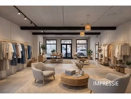 casco handelsgelijkvloers met privatieve zuidgeoriënteerd tuin