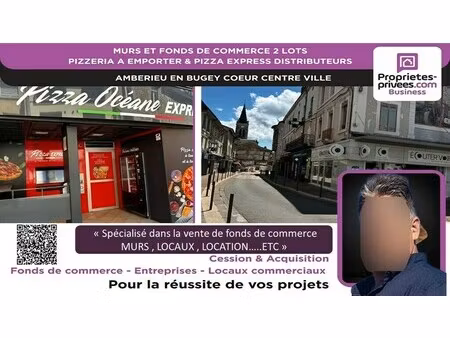 vente local d’activités amberieu en bugey 01500 140m²