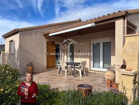 herault - meze (34140) - villa plain pieds - 4 pieces - 88m2 - garage - 350m2 terrain