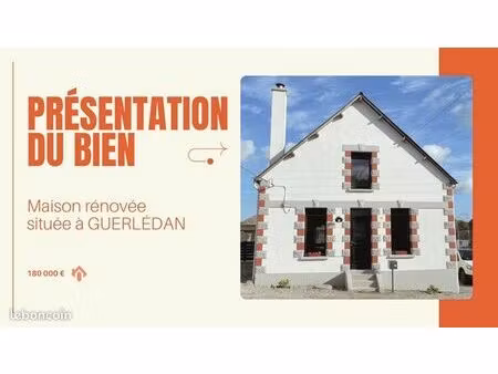 à vendre - maison rénovée – guerlédan