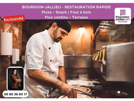 bourgoin-jallieu - restaurant  snack  retsauration rapide  terrasse