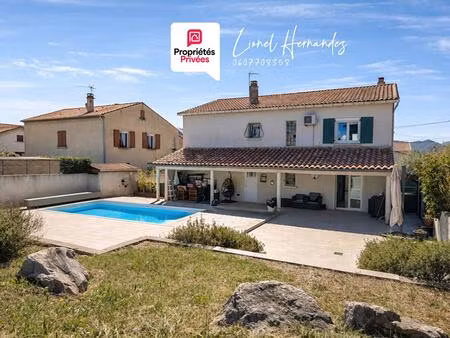 alès centre : maison individuelle de 197m² avec 5 chambres et piscine