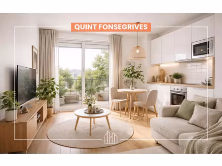 vente appartement neuf 1 pièces 24m2 quint-fonsegrives - 147700 € - surface privée