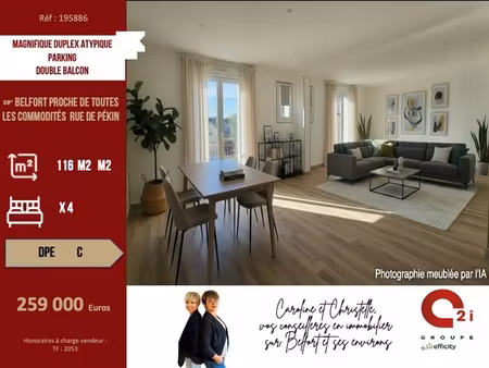 appartement 6 pièces - 116 m²