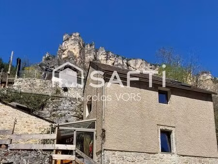 -a vendre- le truel 48150 maison 55m2 avec vue sur les gorges de la jonte 107 000€