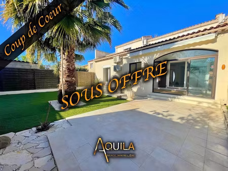 vente maison 4 pièces 120 m² à sauvian (34410)  310 000 €