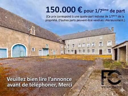 à vendre - 1/7ème du château-ferme de sterpenich
