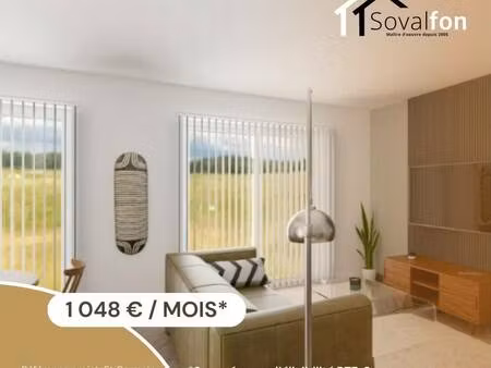 terrain avec maison neuve à vendre