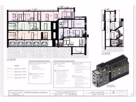 projet pour la construction d'un immeuble mixte