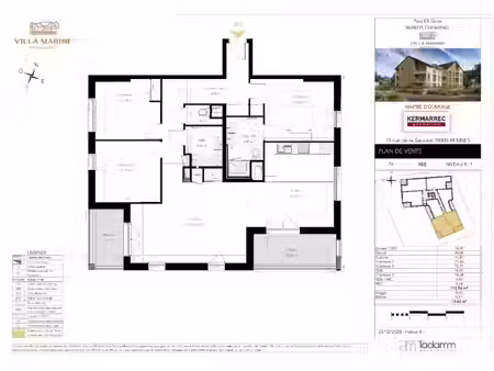 vente appartement 4 pièces 112.96 m² à plouharnel (56340)  550 000 €